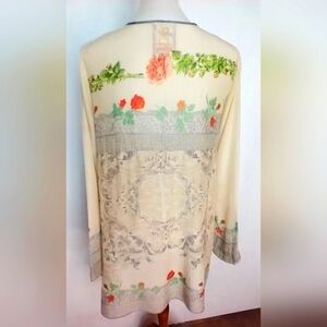 DREAMY JOHNNY WAS SHEER RAYON BLOUSE